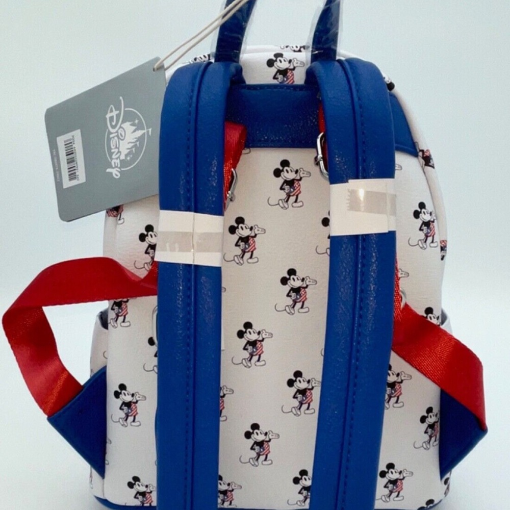 Loungefly Disney Parks Red, White and Blue Mini Backpack - Patriotic 2024 - Picture 4 of 6